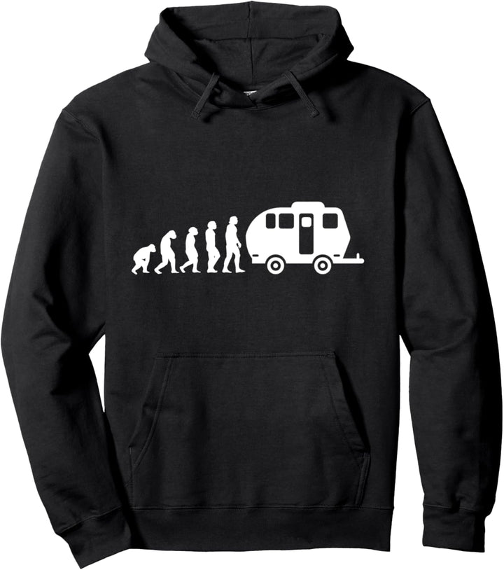 Camper Van Camping Evolution Caravan Wohnmobil Camp Pullover Hoodie