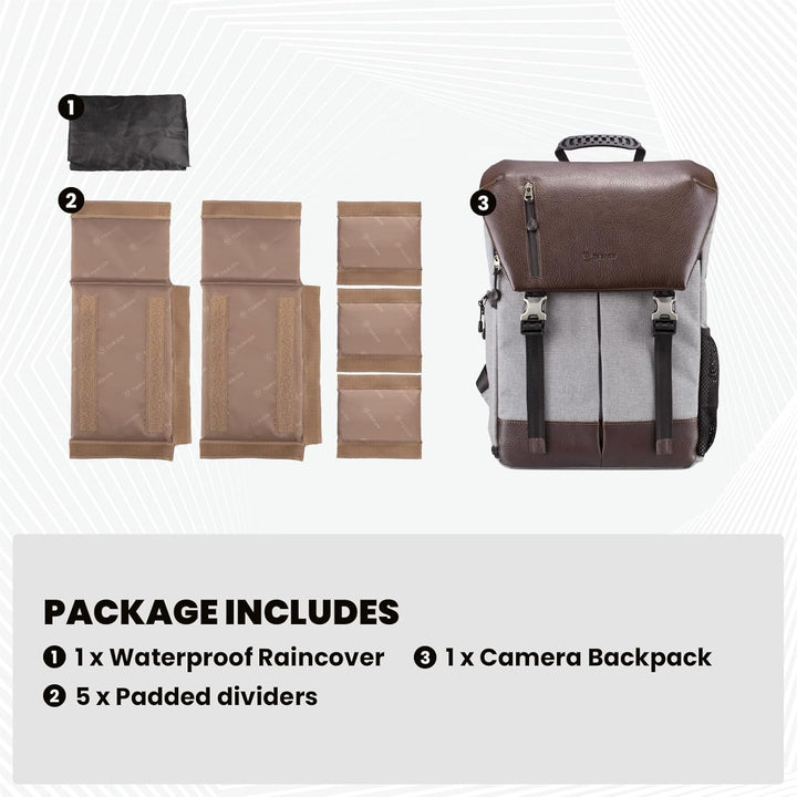 TARION Kamerarucksack Wasserdicht Fotorucksack Spiegelreflex Kameratasch Zertifizierte Schutzklasse: