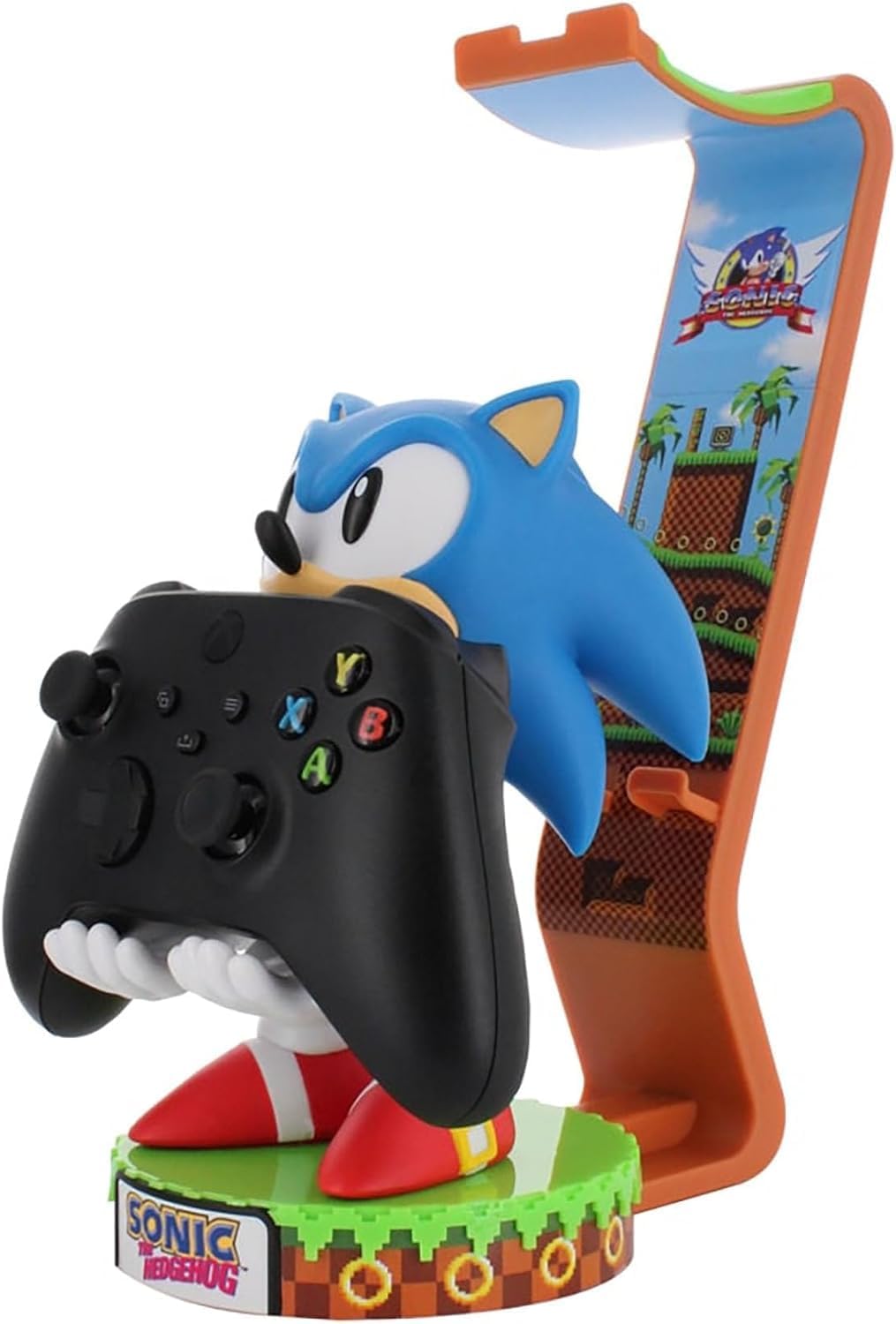 Exquisite Gaming: SEGA: Sonic Deluxe – beleuchteter Kopfhörerständer, Gerät, Controller und Telefons