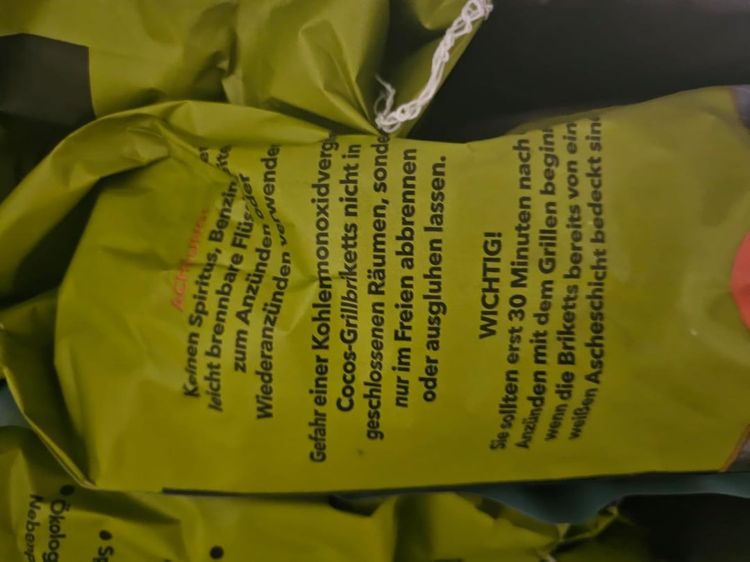 Kokosnuss Cocos Grillbriketts Premium Qualität aus Kokos-Kohle | 5kg 10kg 15kg 20kg | extra Lange Br