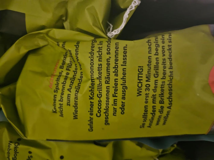 Kokosnuss Cocos Grillbriketts Premium Qualität aus Kokos-Kohle | 5kg 10kg 15kg 20kg | extra Lange Br