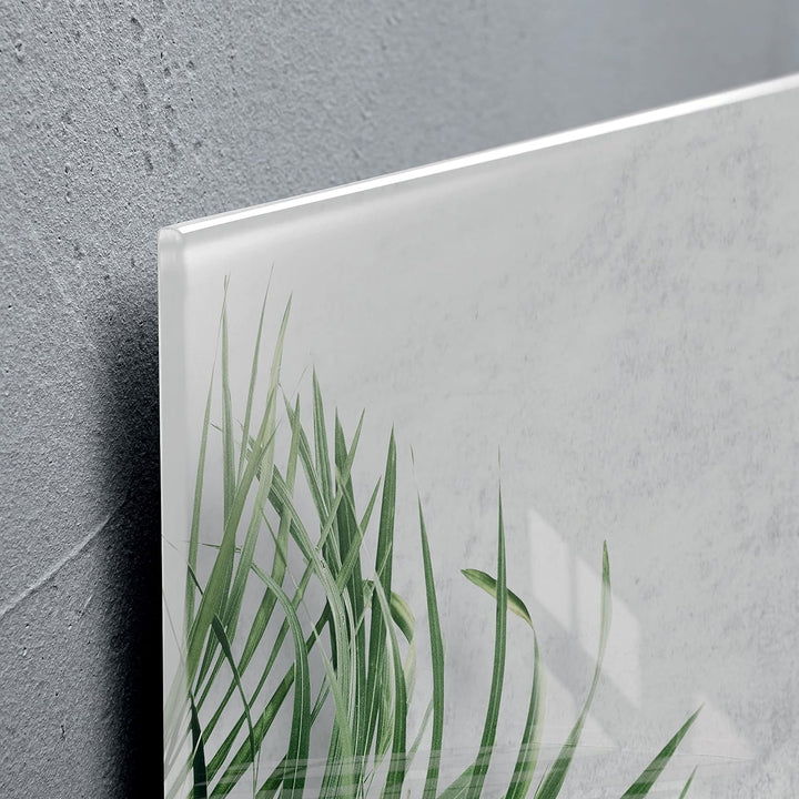 SIGEL GL288 Premium Glas-Magnettafel 91x46 cm, Design Botanic hochglänzend, TÜV geprüft, einfache Mo