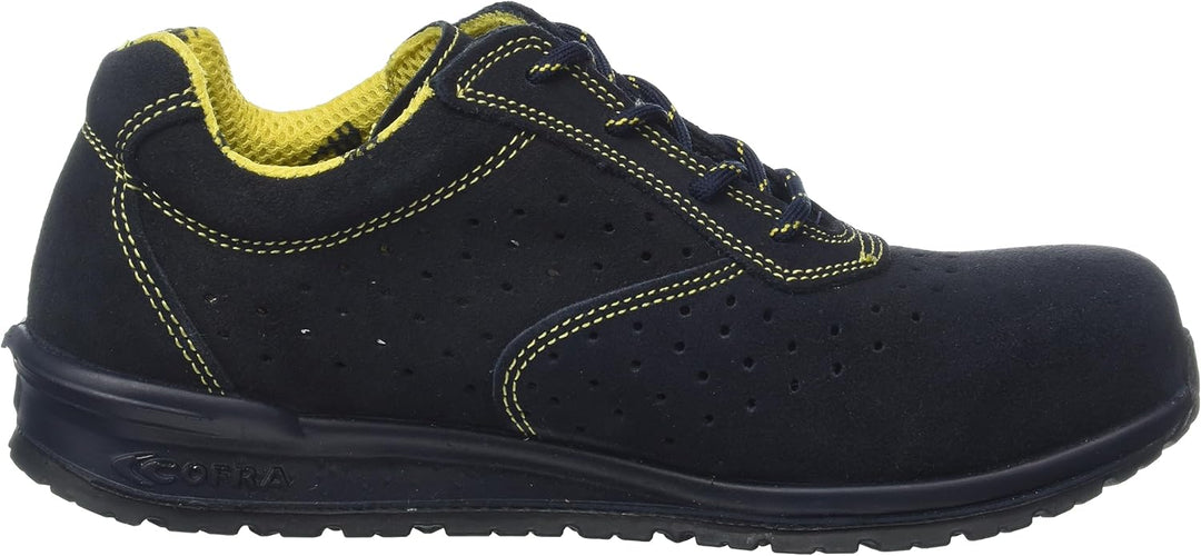 Cofra 78670-000.W42 GUERIN S1 P SRC Sicherheitsschuhe, Blau/Gelb, Grösse 42 42 EU, 42 EU