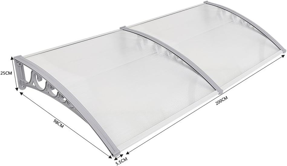 Vordach Haustür, Kunststoff, Aluminium, Pultbogenvordach, Überdachung, Transparent, Fenster Markisen