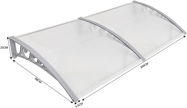 Vordach Haustür, Kunststoff, Aluminium, Pultbogenvordach, Überdachung, Transparent, Fenster Markisen