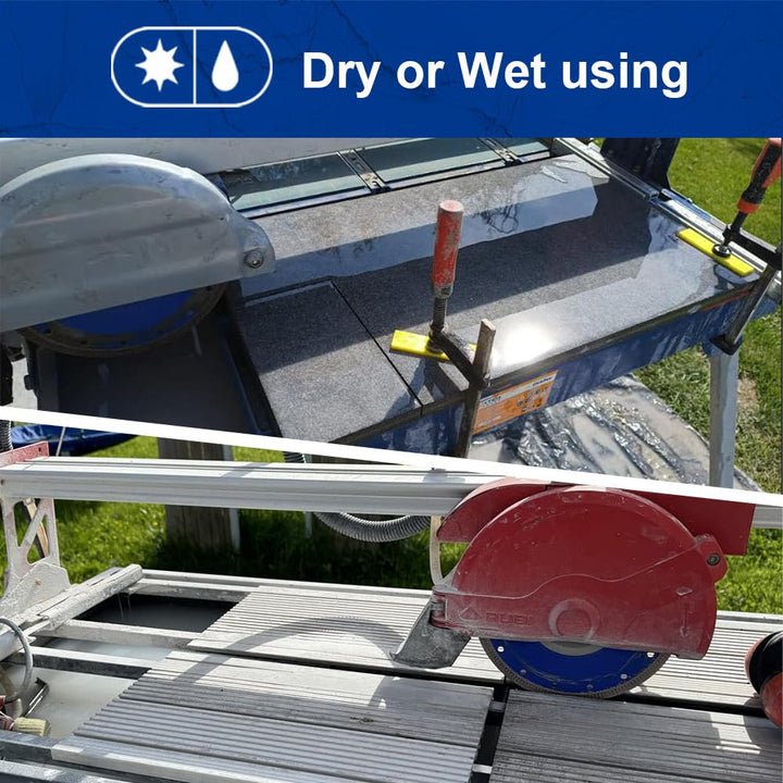 SHDIATOOL Diamant Trennscheibe 250MM Turbo Mesh Diamantklinge mit X Felgensegment für Hart Keramik P