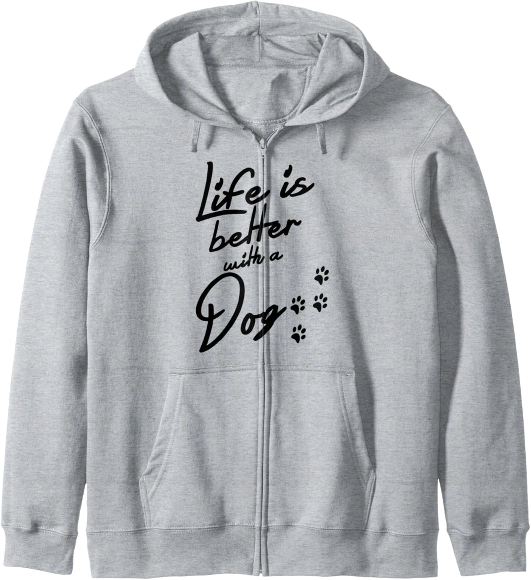 Life Is Better With A Dog Hund Spruch Kapuzenjacke