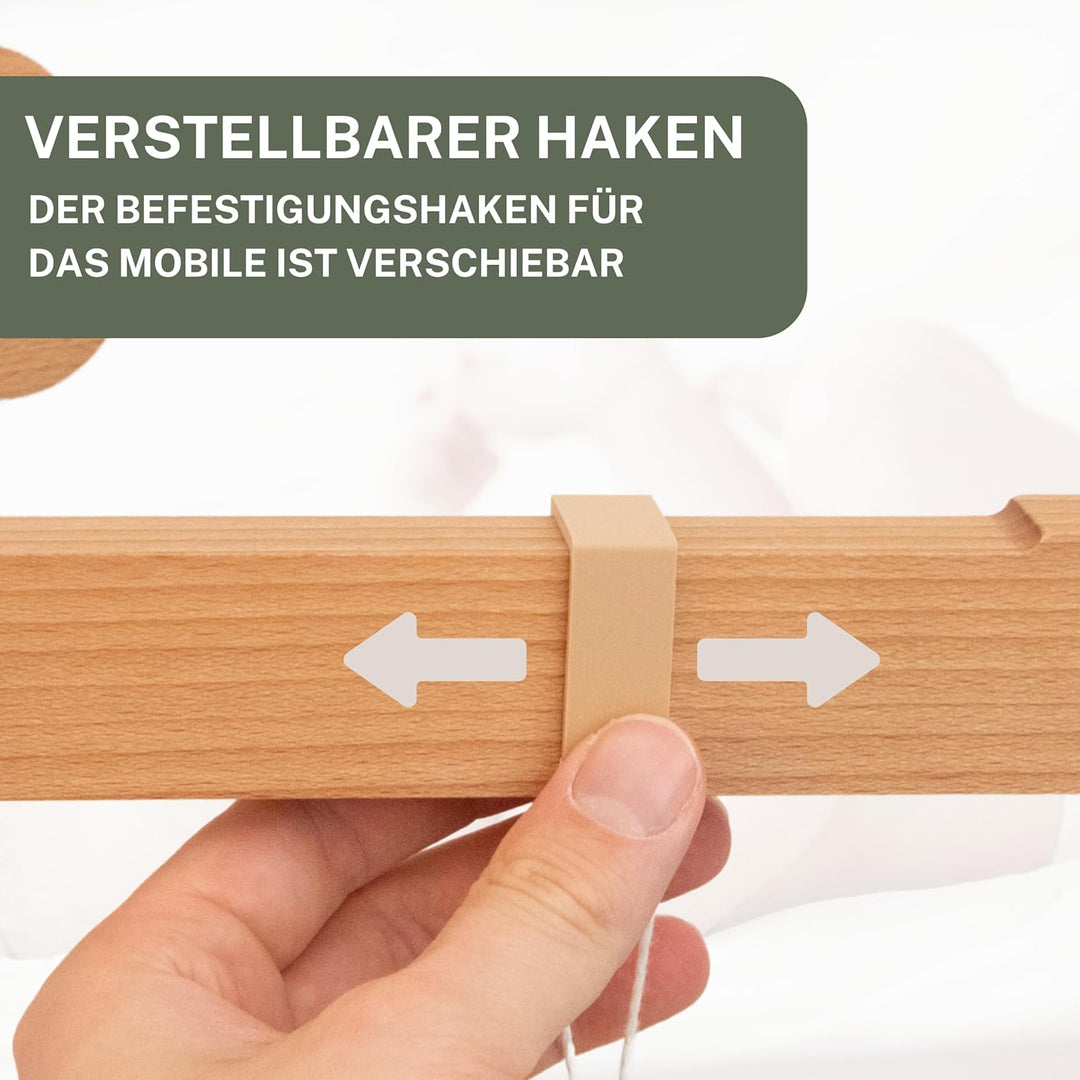 ASTREIN® | Mobile Baby | Baby Mobile Halterung Wand | Baby Mobiles Holz | Mobile Halterung Wickeltis