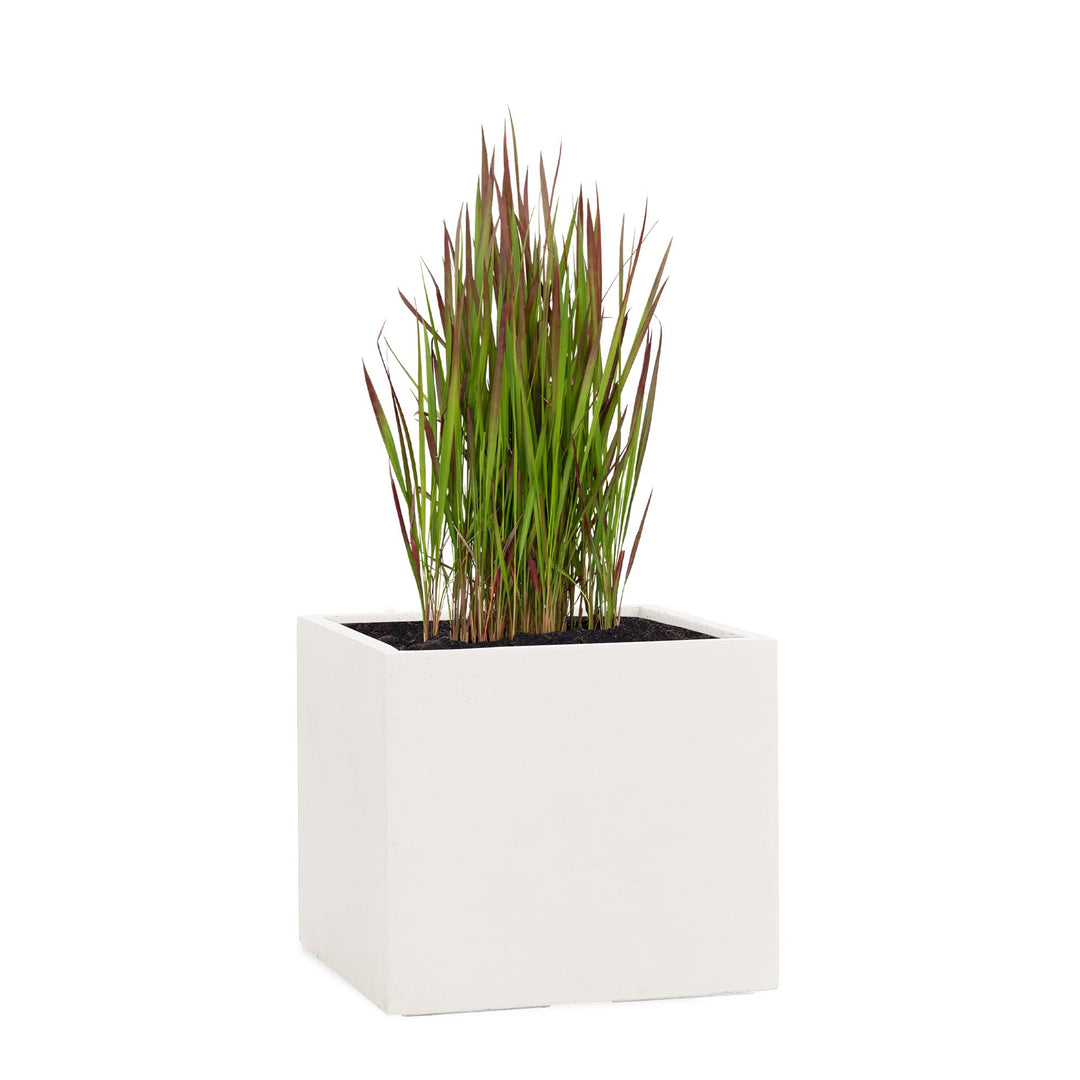 Pflanzwerk® Pflanzkübel Cube Sand 30x34x34cm *Frostbeständiger Blumenkübel* *UV-Schutz* *Qualitätswa