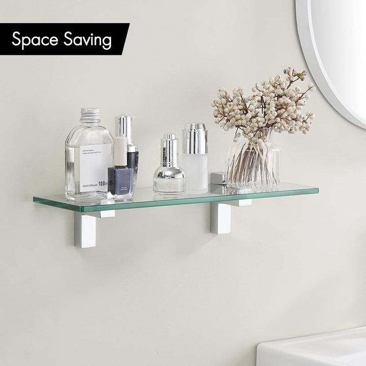 KES Duschregal Glasregal Duschablage Bad Glasablage 8mm Dusche Glas Ablage Badezimmer Wandregal mit