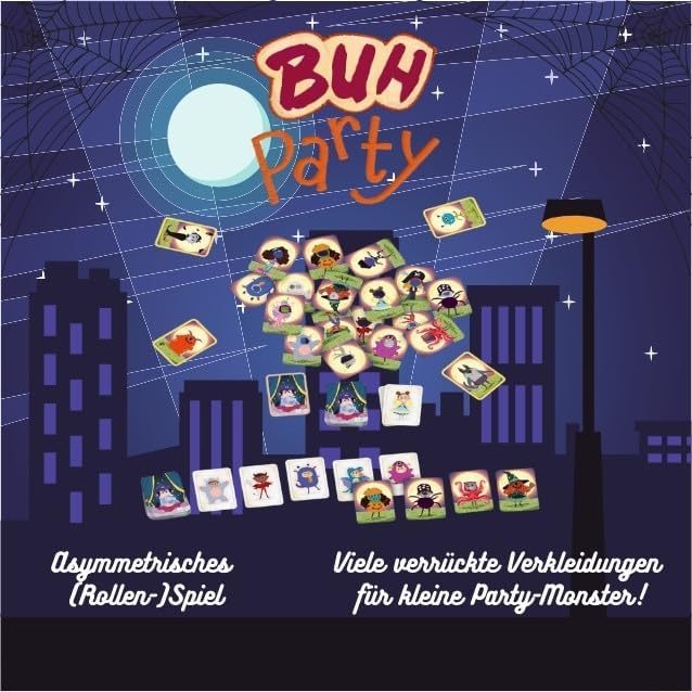 IELLO Buh Party, Kinderspiel, Spannendes Merkspiel, Wer versteckt Sich hinter den Kostümen? Für 2–6