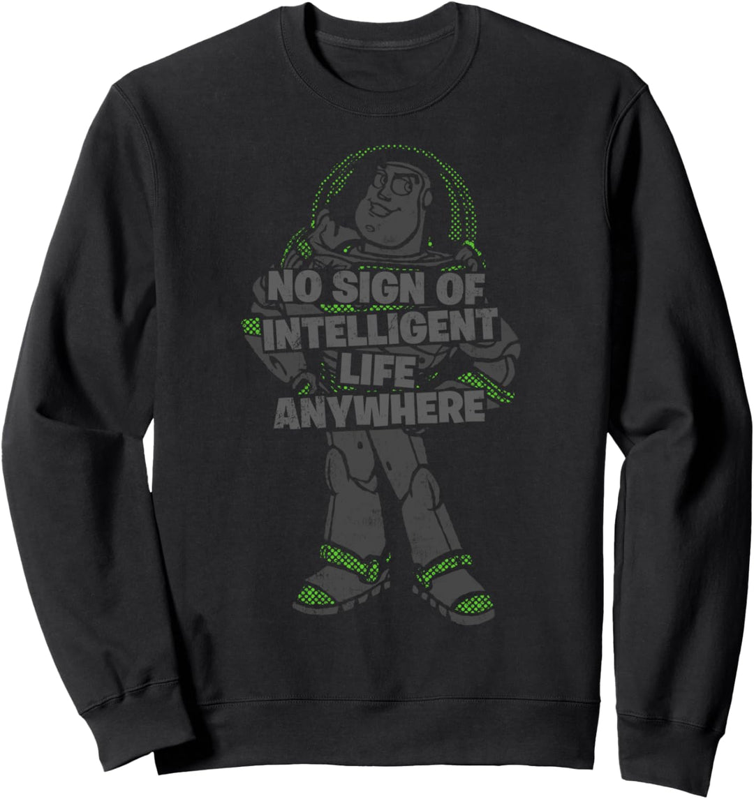 Disney Pixar Toy Story Buzz Lightyear No Sign Text Sweatshirt