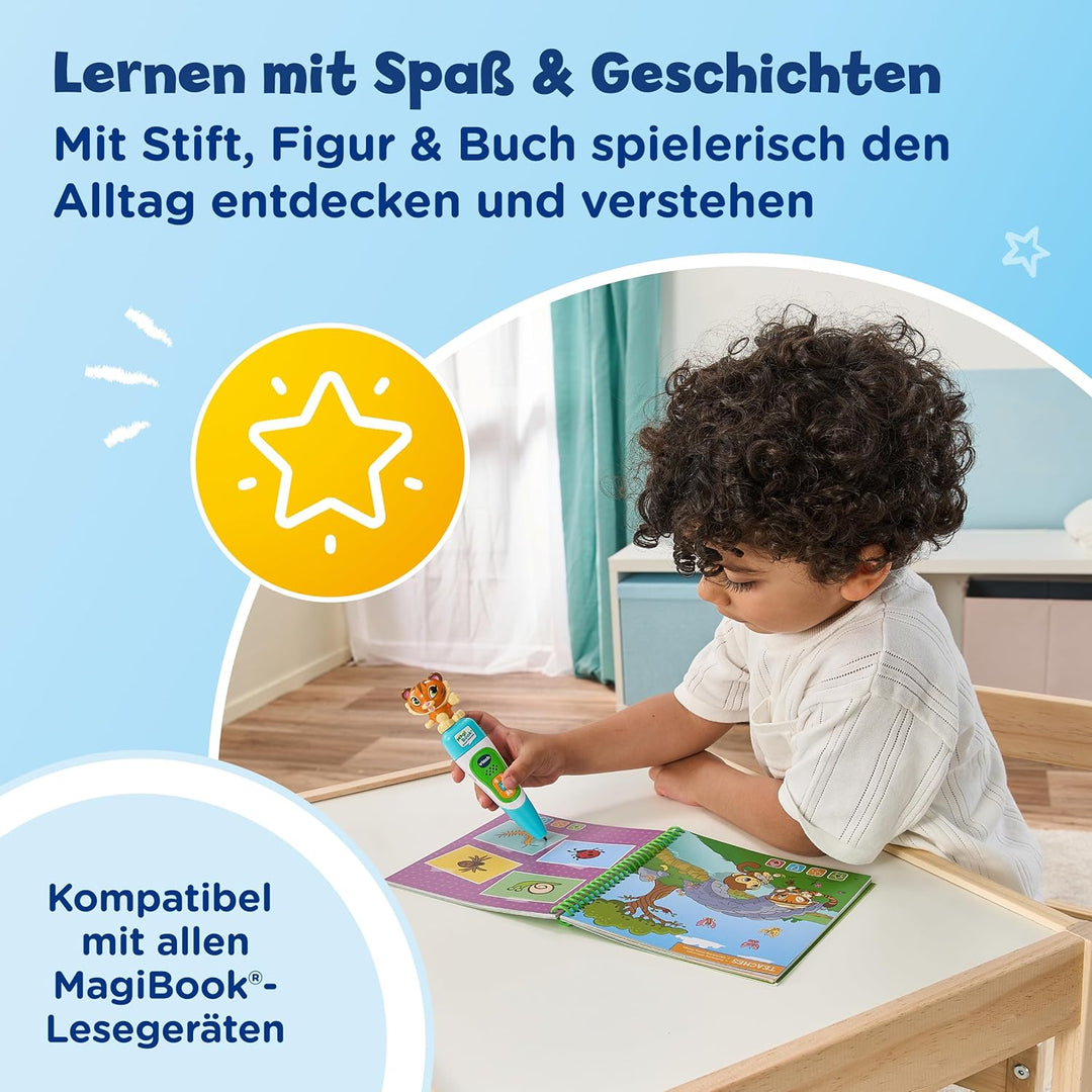 Vtech MagiBook Story'Friends Starter Set inkl. Buch Tagesabläufe Lernstufe 1 – 2 interaktive Soundbü