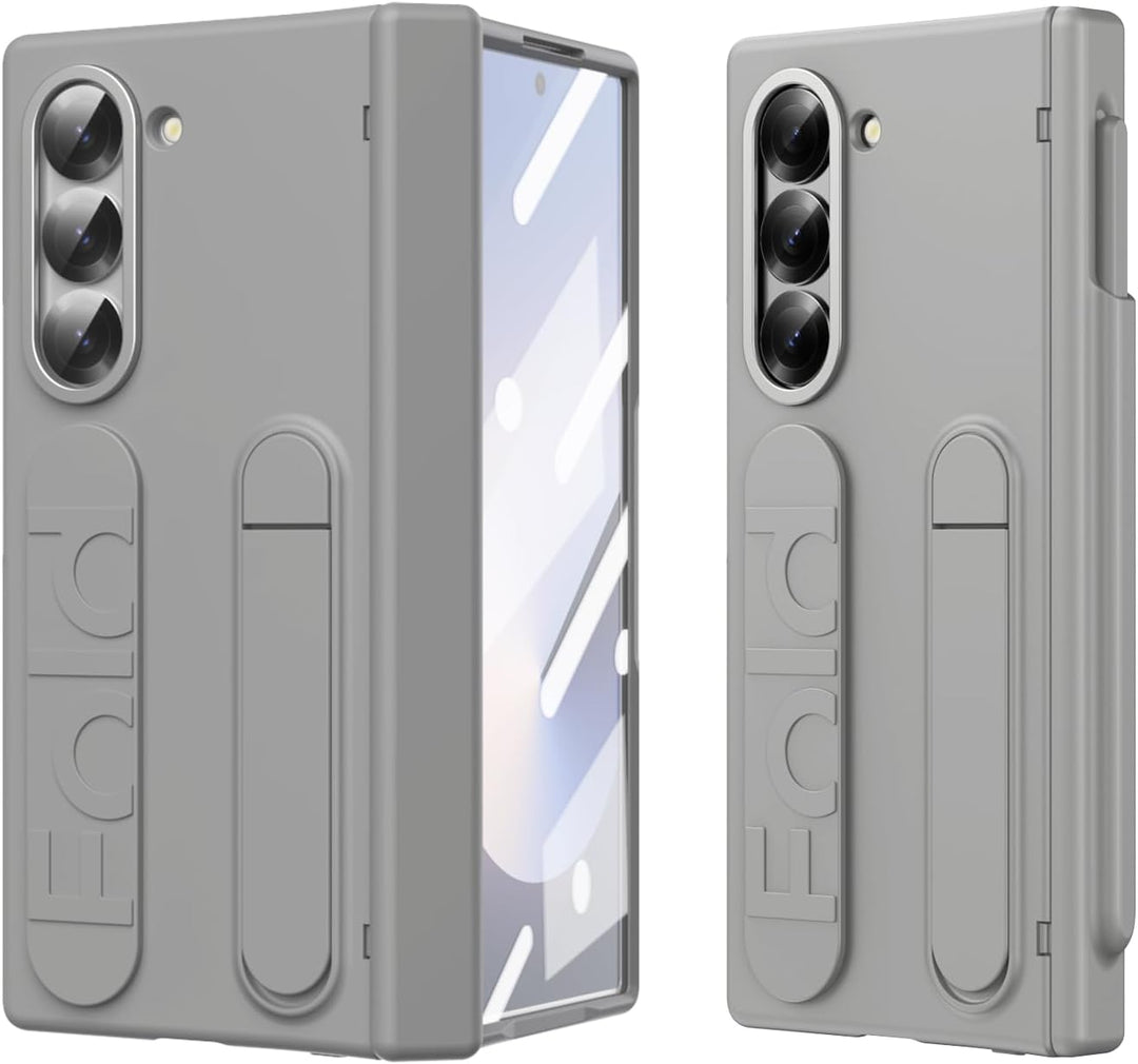 NINKI für Samsung Galaxy Z Fold 5 Ständer Hülle mit eingebautem Displaysschutzfolie Samsung Fold 5 H
