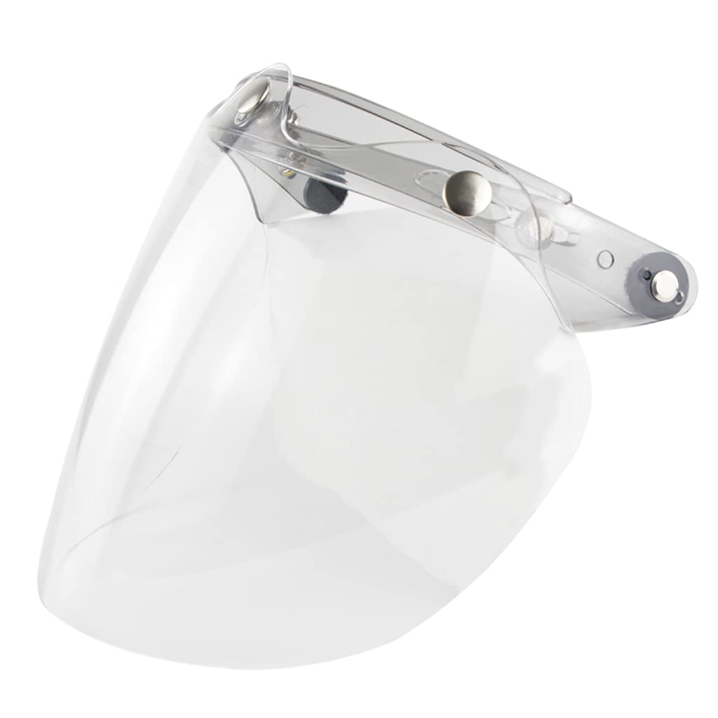 DANLINI Motorradhelme Objektiv, Jethelm Visier 3 Snap Shield Visier Bunt Helm Bubble Visier Motorrad