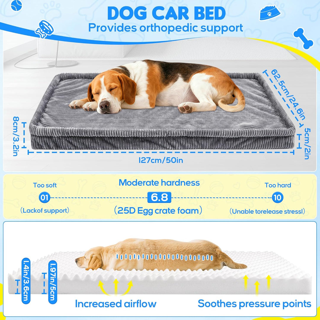 Loiion Hundebett Grosse Hunde Auto, rutschfeste Hundematte Auto, Weicher Rücksitz Autodecke Hund Rüc