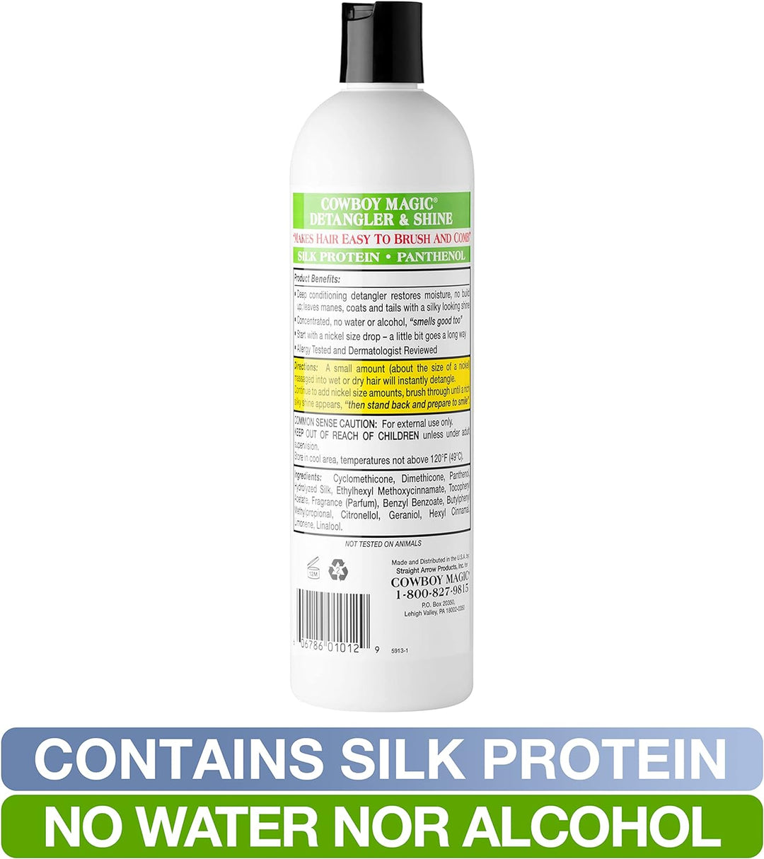 Cowboy Magic Cowboy Magie Detangler und Shine - 16 oz - Clear, Unisex, CBM0007