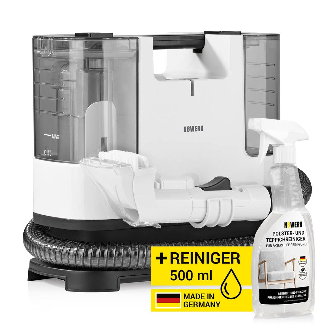 Waschsauger Portable Clean | Inkl. Reinigungsmittel | Polster- und Teppichreiniger, leicht und kompa