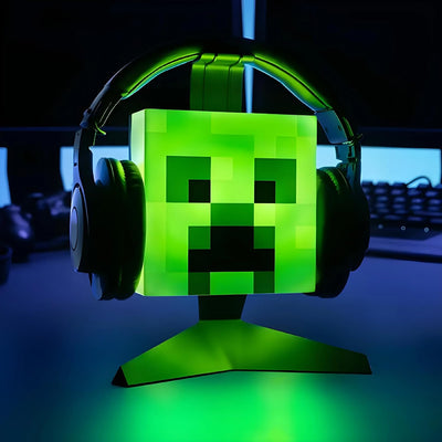 Minecraft Creeper Headset Stand Leuchte