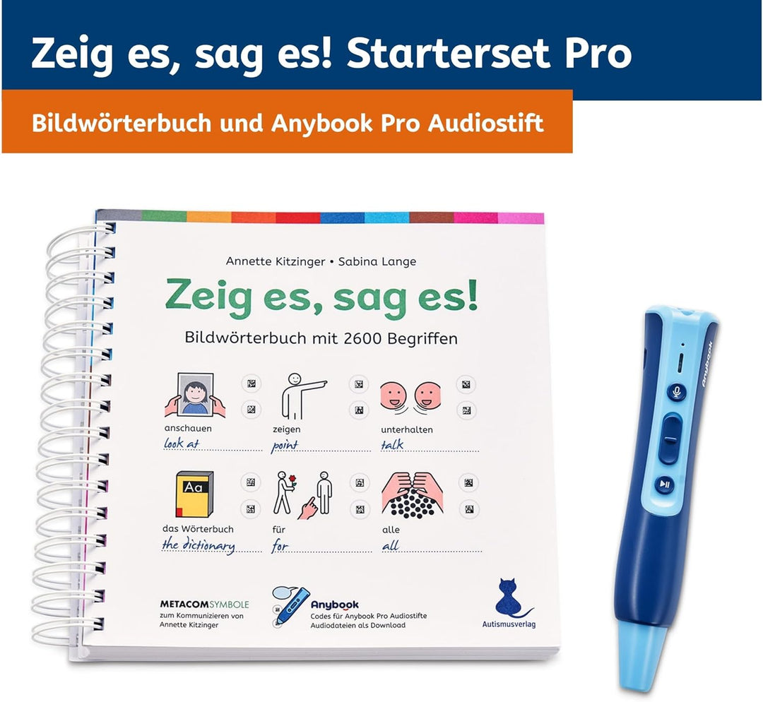 PRO StarterSet Zeig es, Sag es! bestehend aus Audiostift und Bildwörterbuch mit eingedruckten Audioc