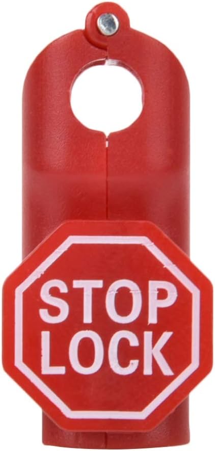 Supermarkt Hakenschloss, 100 Pcs Slatwall Display Hakenschloss, Rot Sicherheitsschloss für Supermark