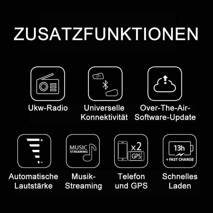 CARDO, kostenloses Motorrad-Gegensprechanlagen-Kit Bluetooth Freecom 2X Solo Einzelpackung Freecom 2