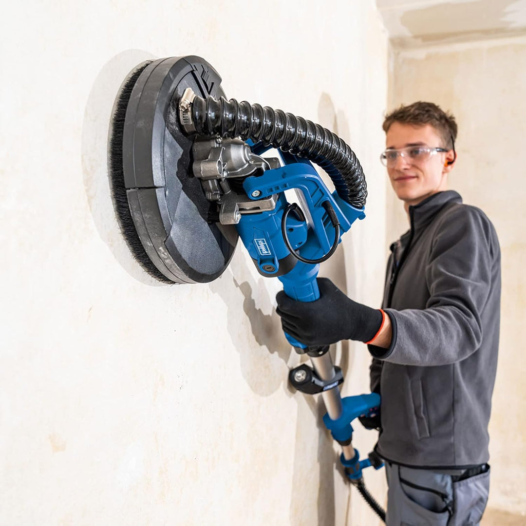 Scheppach Wand & Deckenschleifer DS920X - 710W, Ø225mm, LED-Arbeitsleuchte | bis 90° neigbarer Kopf,