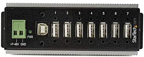 StarTech.com USB 2.0 Hub (7-Port Industrial USB 2.0 Hub mit ESD-Schutz, 350W Überspannungsschutz , W