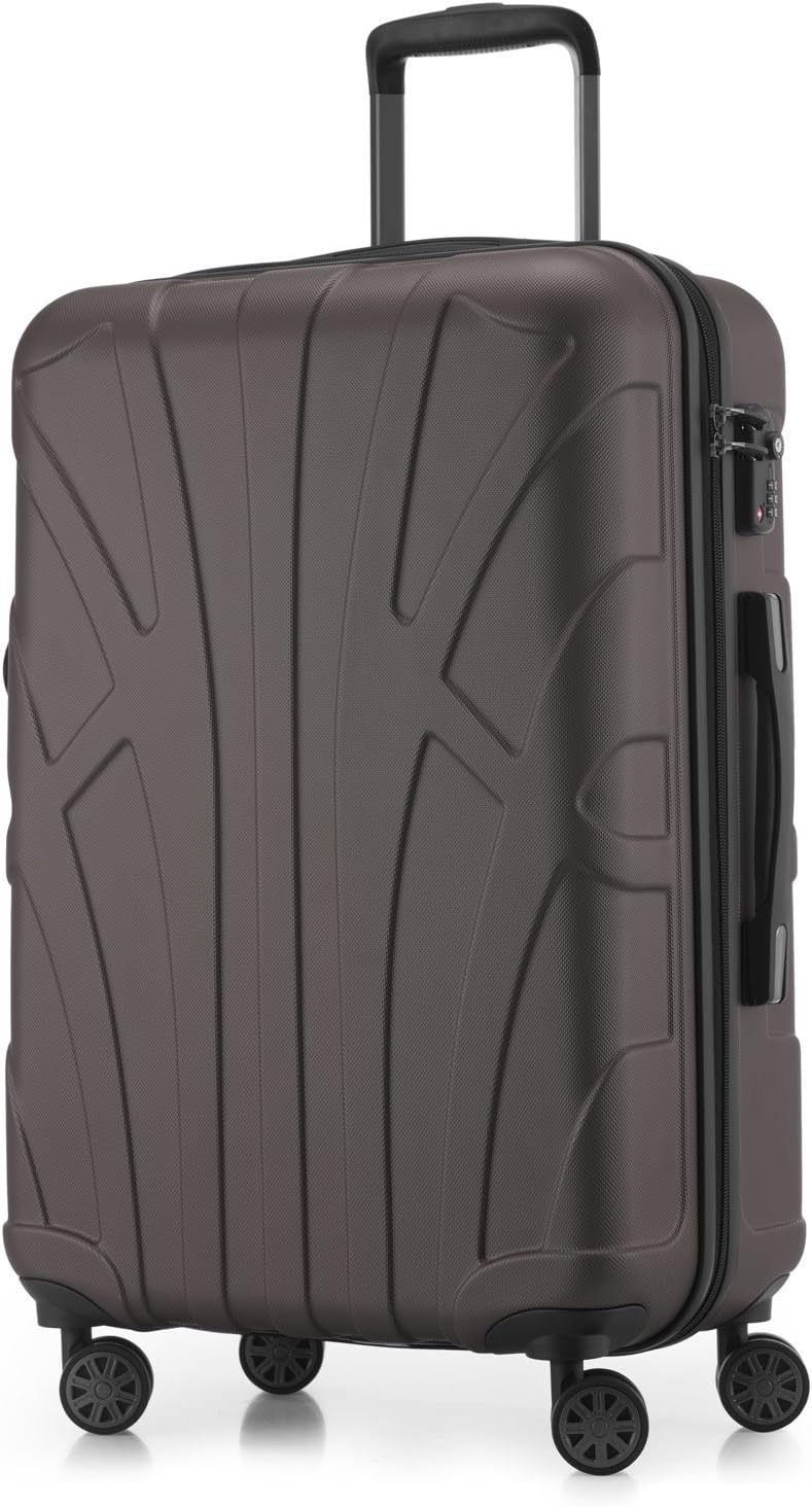 suitline Hartschalen-Koffer Koffer Trolley Rollkoffer Reisekoffer, TSA, 66 cm, ca. 58 Liter, 100% AB