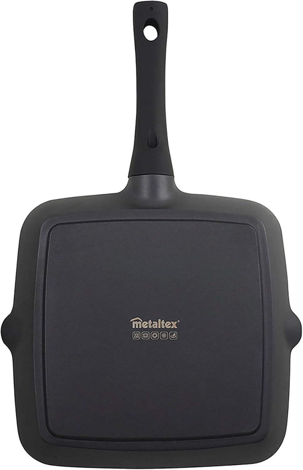 METALTEX ASADORA Grill ALUMINIO FUNDIDO 'XPERT' 28x28 CMS, Detailed in The Description, Schwarz Gril