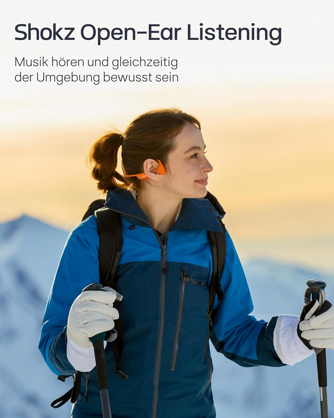 SHOKZ OpenRun Pro 2 Knochenschall Sportkopfhörer, Open-Ear-Ohrhörer mit Bluetooth 5.3, Mikrofon mit