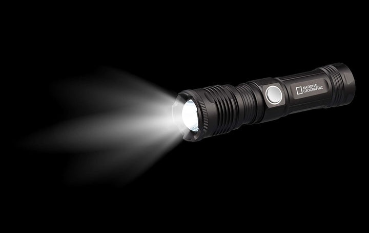 National Geographic LED Taschenlampe ILUMINOS 1000 LED Zoom Taschenlampe 1000 Lumen