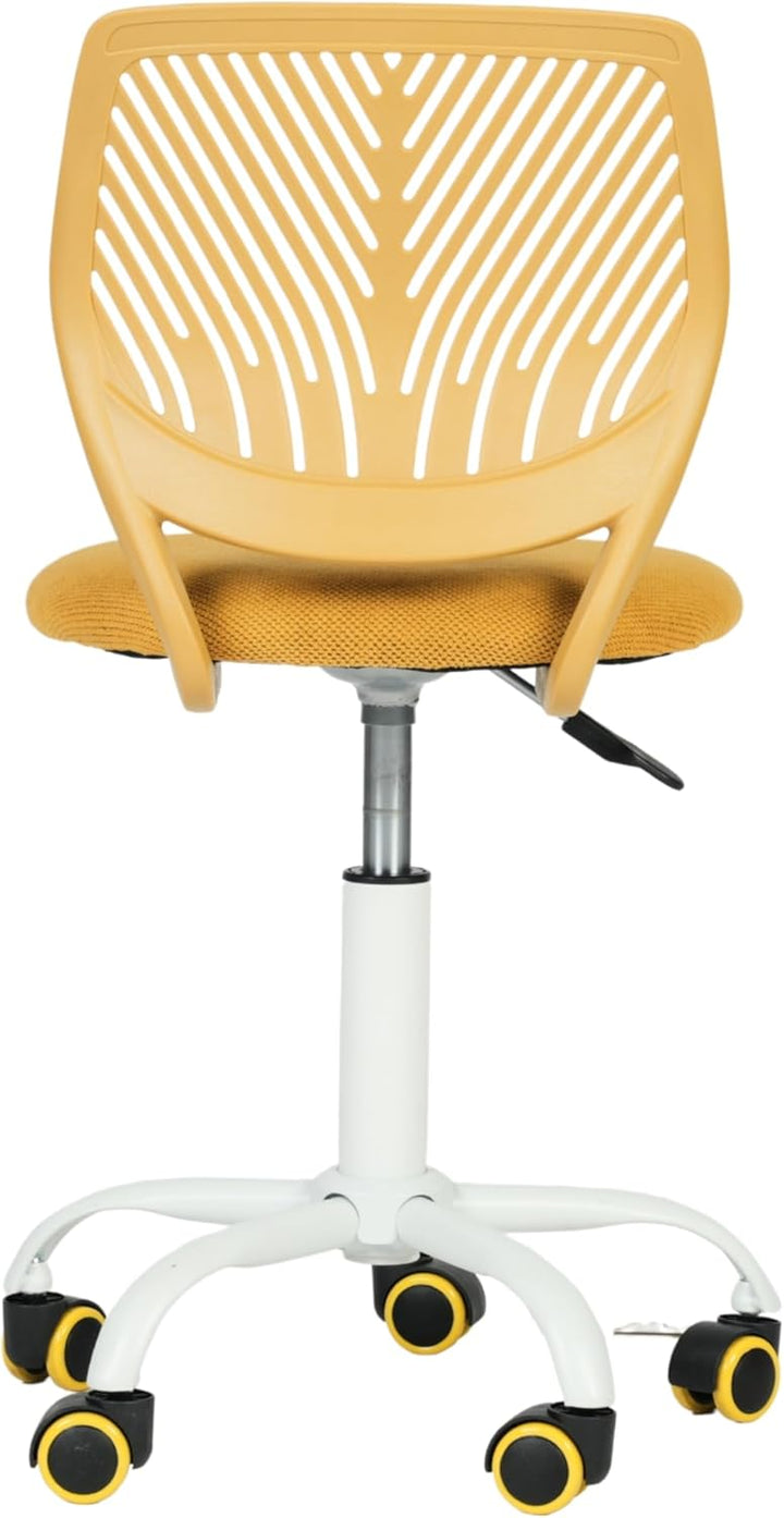 FurnitureR Kompakter Klassenstuhl, ergonomischer Sitz für Schule, Rückenlehne aus atmungsaktivem Net