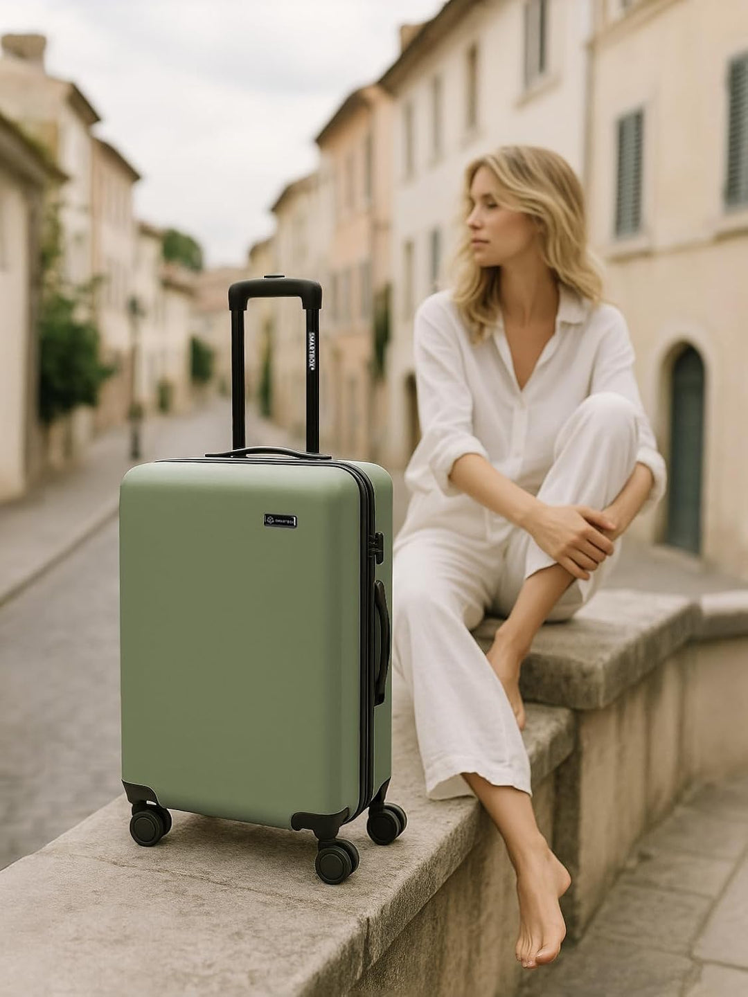 Smartbox Hartschalen Kabinen-Koffer für Damen & Herren | Kleiner Trolley 40 x 23 x 55 cm aus hochwer