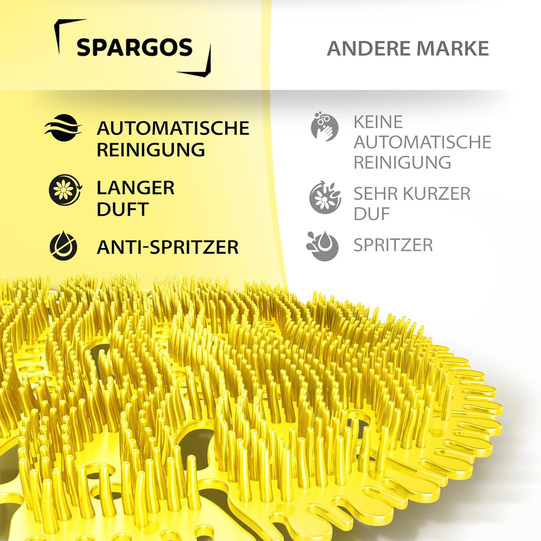 (12er-Pack) Spargos Urinalsieb mit Duft Urinal Stein, Spritzschutz Geruchsschutz für Toiletten im Ba