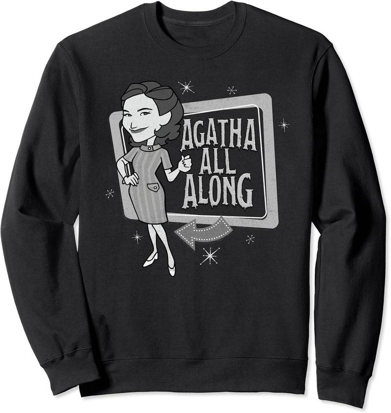 Marvel WandaVision Agnes Agatha All Along Retro Sweatshirt