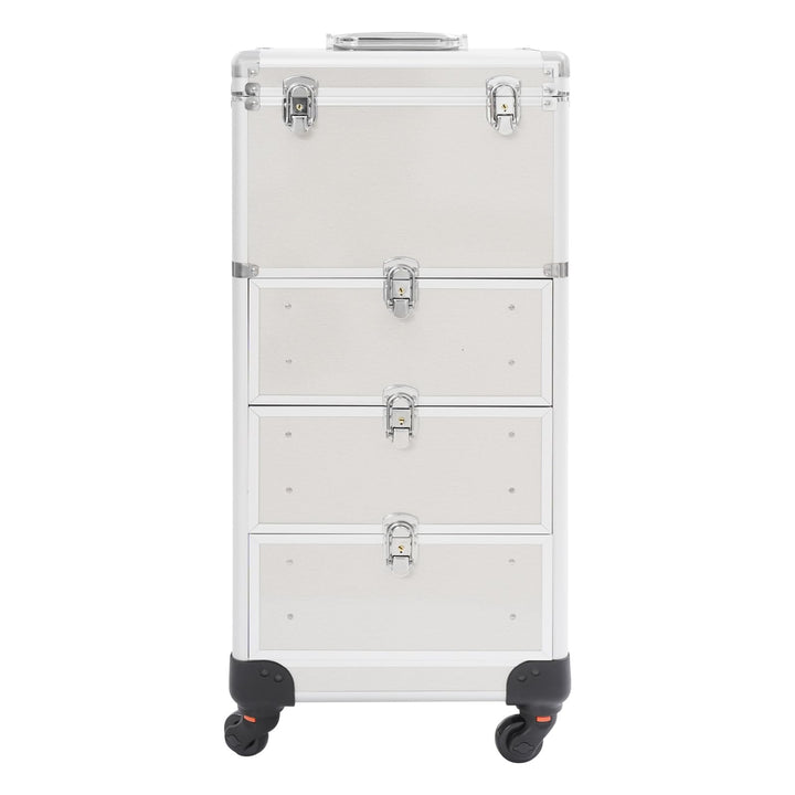 Kosmetikkoffer Rollbarer Schminkkoffer Salonwagen Professionell Makeup-Organizer Kosmetik Trolley Ma