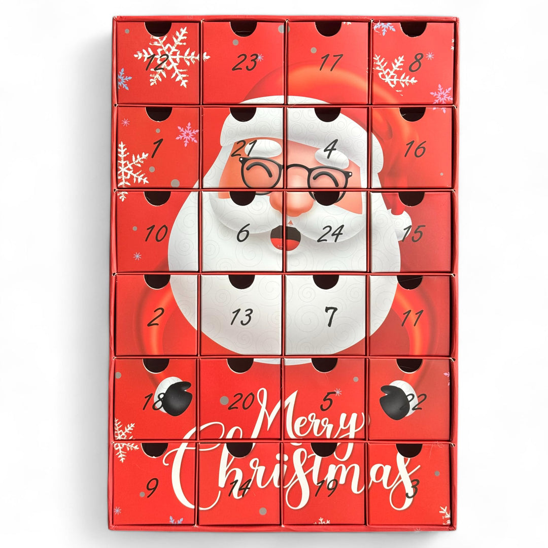 Adventskalender zum selbst Befüllen mit 24 Schubladen-Boxen, DIY-Weihnachtskalender Bastelset (Zahle