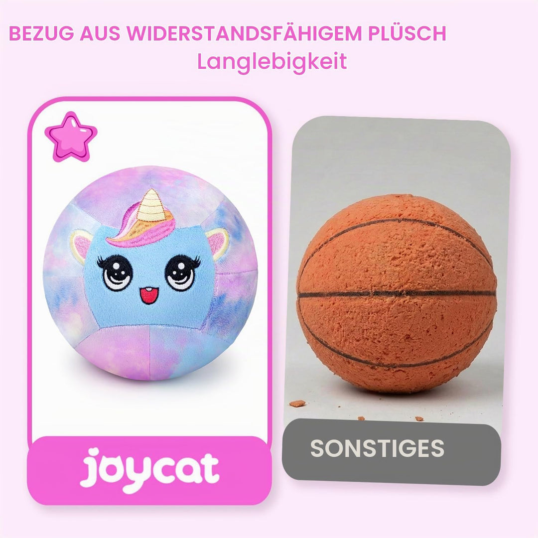 JoyCat Leiser Indoor Fussball Basketball für Kleinkinder, Dinosaurier &amp; Einhorn Weicher Plüsch Ball