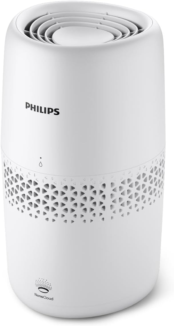 Philips Luftbefeuchtung 2000er Serie - NanoCloud-Technologie, Befeuchtet Räume bis zu 31m2, 2L Wasse