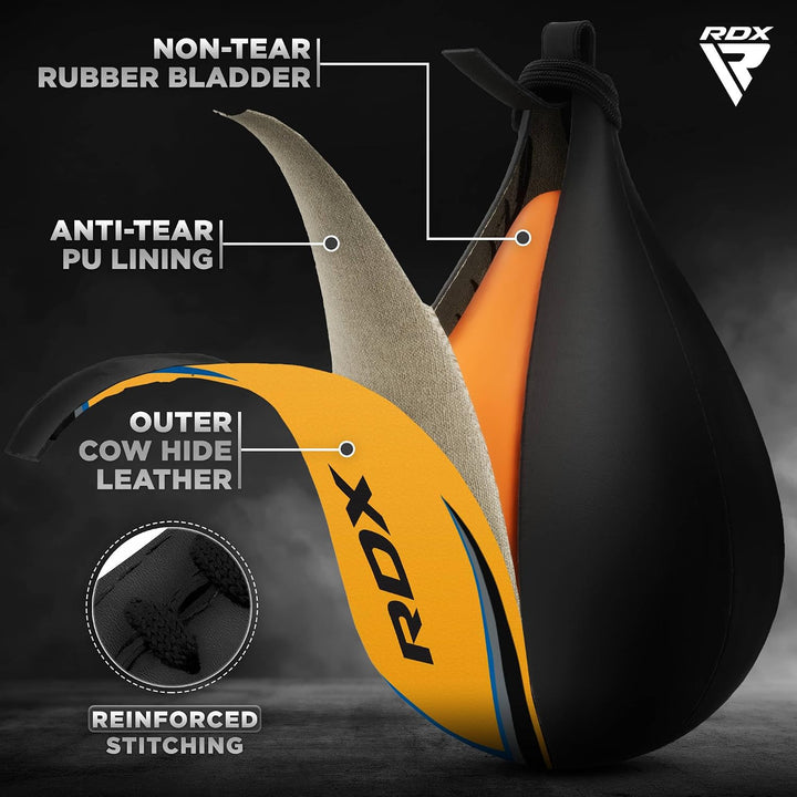 RDX Rindsleder MMA Boxsack Birnen Birne Geschwindigkeit Doppel End Kugel Schnelle Speed Bag Training