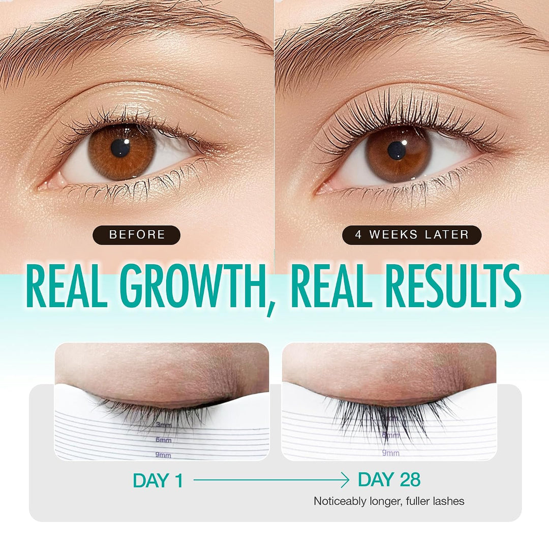 LASHVIEW Eyelash Growth Serum (0.17fl.oz / 5ml) - Premium Lash Enhancer for Longer, Thicker, Fuller