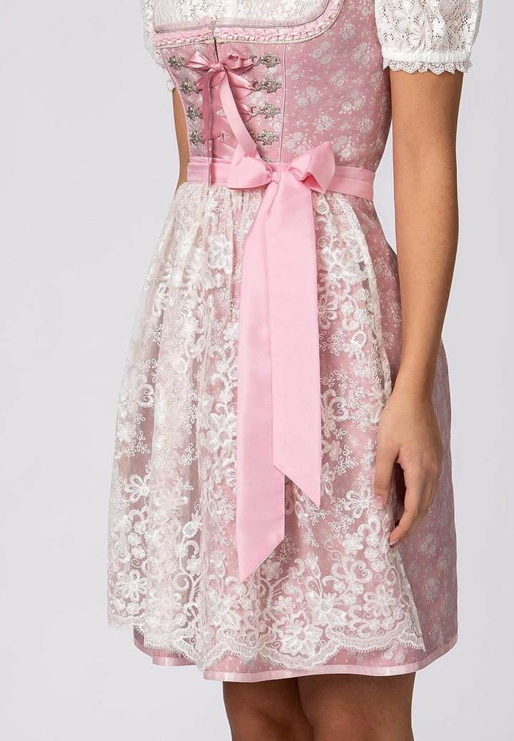 Stockerpoint Damen Dirndl Cindy Kleid für besondere Anlässe 34 Rosa, 34 Rosa