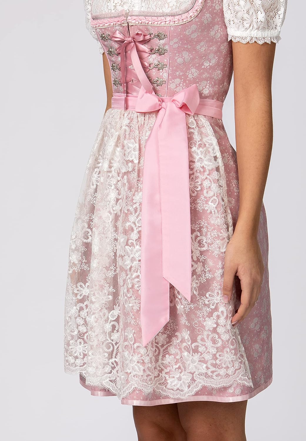 Stockerpoint Damen Dirndl Cindy Kleid für besondere Anlässe 36 Rosa, 36 Rosa