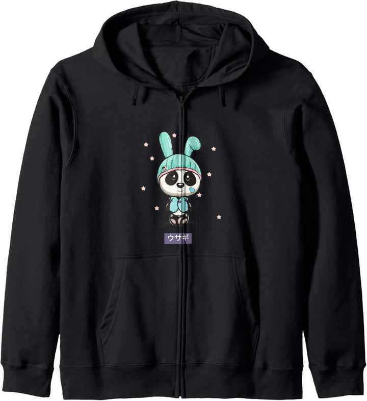 Usagi Cute Bunny Rabbit Design Kapuzenjacke