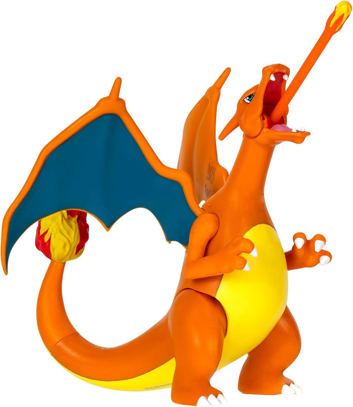 Pokémon PKW3459 - Battle Figure Pack - Glurak & Pikachu, beweglicher Glurak mit Pikachu
