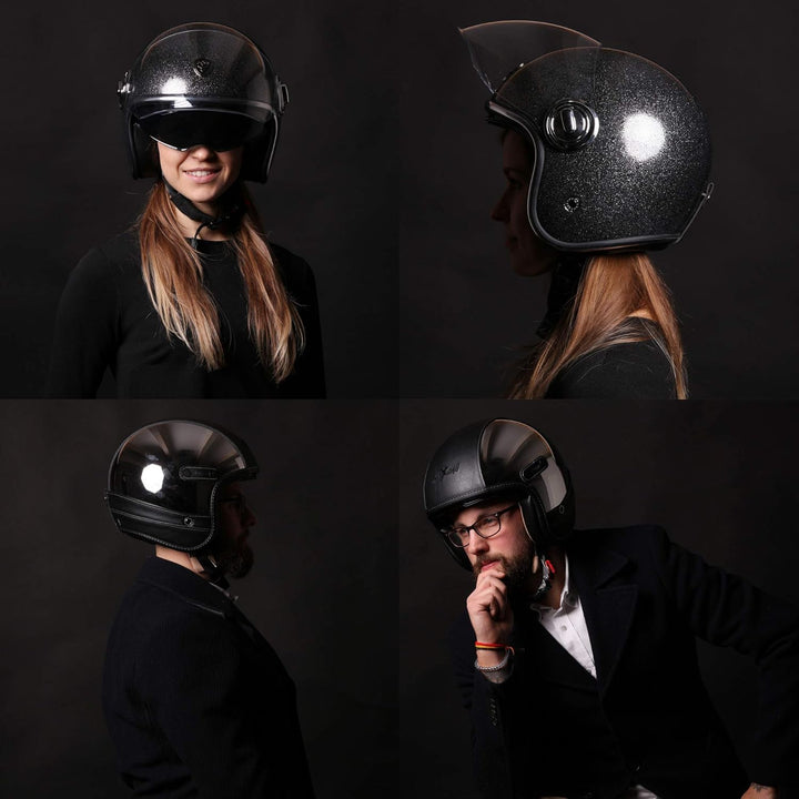 Soxon® SP-888 Pro „Urban Creme“ · Jet-Helm · Motorrad-Helm Roller-Helm Scooter-Helm Moped Mofa-Helm