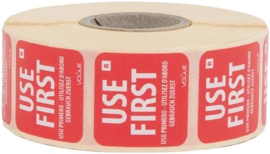 Hygiplas Erste‑Wahl Etiketten 25mm (1000Stk) – Rückstandsfrei E149 Einzeln, Einzeln