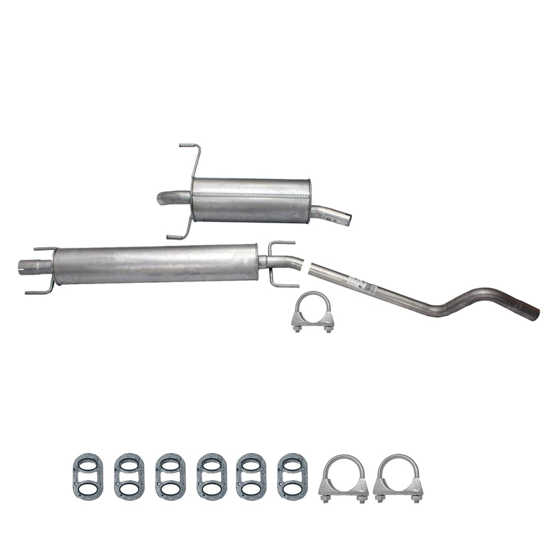 Ferroz Export Ersatz für Auspuffanlage Auspuff ab Kat Opel Astra H 1.6 & 1.8 + Anbaukit