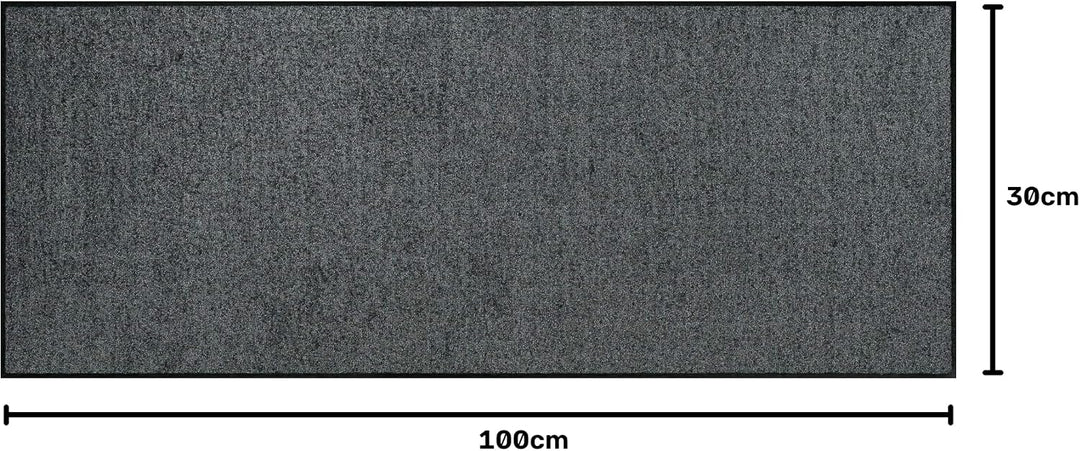 Erwin Müller Fussmatte Mainz, Schmutzfangmatte, Sauberlaufmatte Uni anthrazit Grösse 30x100 cm - rut